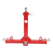 3 Pt Gooseneck Ball Hitch Adapter 2" Receiver Trailer Drawbar For Cat1 tractors