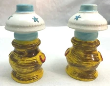 Artmark Ceramic  Kerosene/Oil Lamp Salt & Pepper Shakers