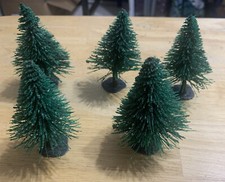 Lot of 5 Fir Trees For Train Layout
