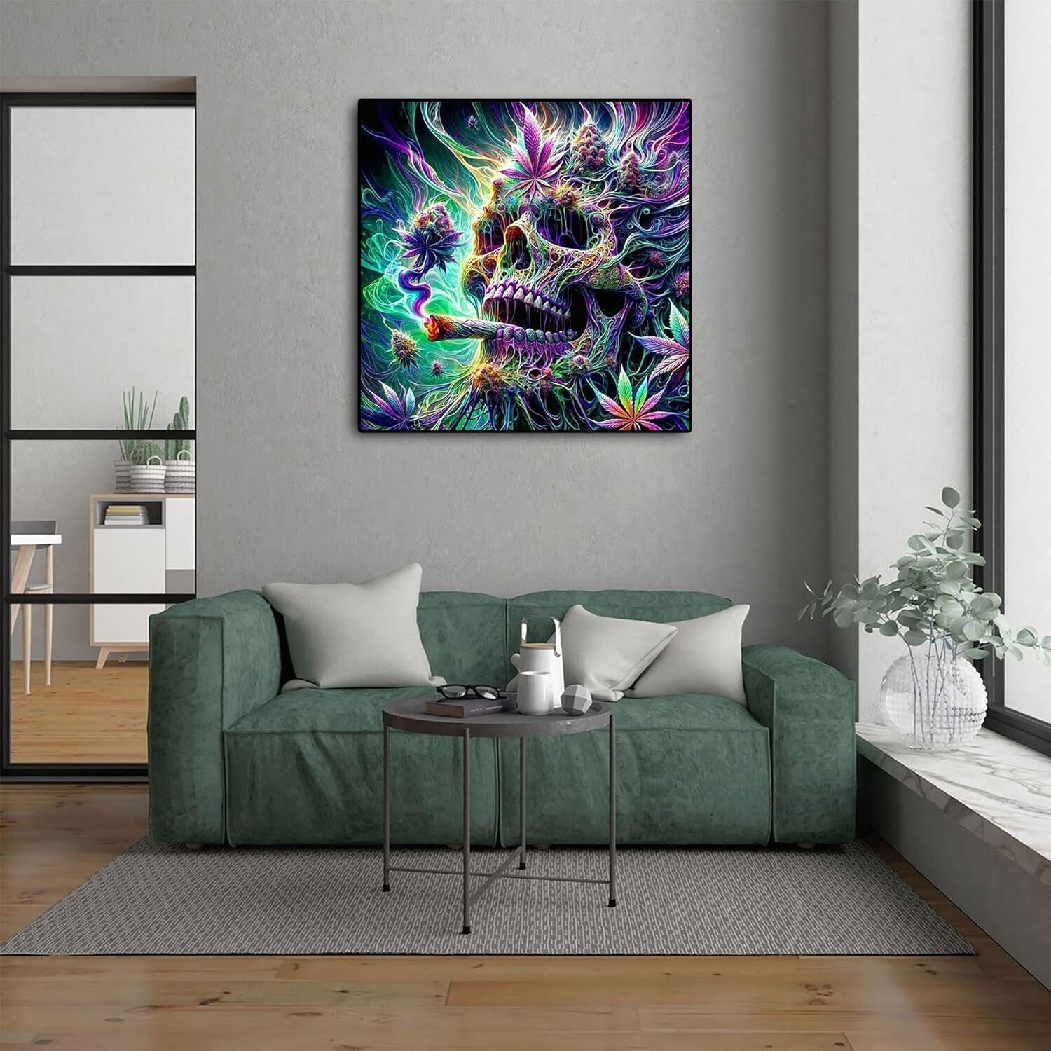 Create Stunning Wall Art with 5D Skull Diamond Painting Kit, Easy