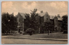 Postcard Lucina Hall Womens Dormitory Ball State Teachers College Muncie, IN C19