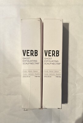 VERB Ghost Exfoliating Scalp Nectar Vegan Scalp Treatment 2 oz NIB   Lot Of Two