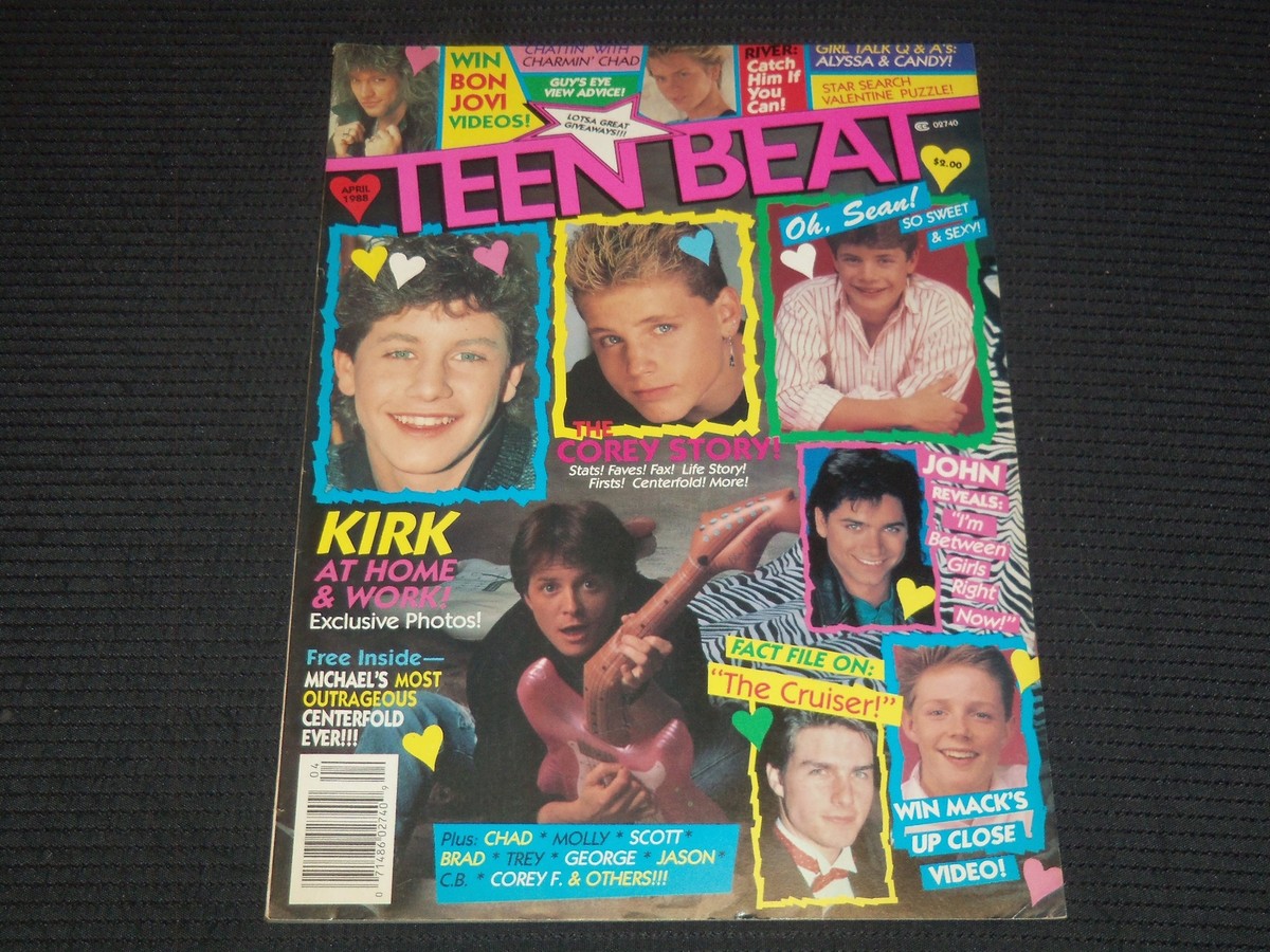 1988 APRIL TEEN BEAT MAGAZINE - MICHAEL J. FOX COVER - E