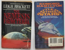 Leigh Brackett NEMESIS TERRA / Edmond Hamilton TOR Double #8 1989 1st Print PB