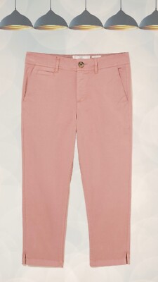 Fat Face Damen Farnham Crop Baumwolle Chino in Rose Pink