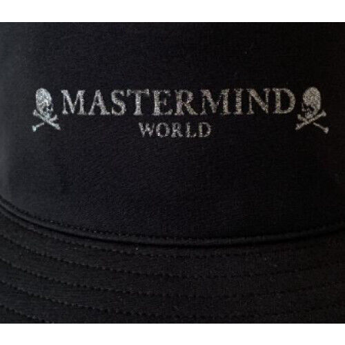 MASTERMIND WORLD BUCKET HAT Size:M Color:Black Polyester NM MASTERMIND WORLD BUCKET HAT Size:M Color:Black Polyester NM