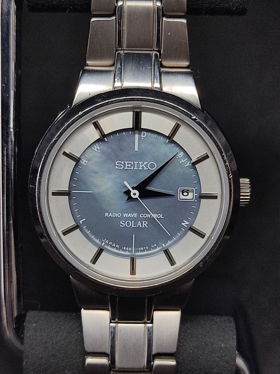 seiko radio wave control solar 腕時計レディース Good condition SEIKO solar radio wave ladies watch 1B22-0BA0