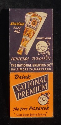 1940s? Mr. Pilsener Drink National Premium The True Pilsener Beer Baltimore MD
