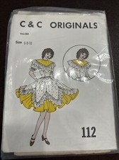 VTG 70s C  C Originals Square Dance Dress Pattern  112 Sz 6-8-10 UNCUT