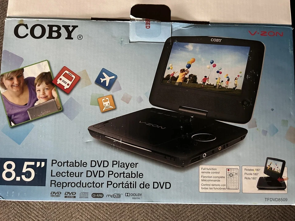 Coby TF-DVD8509 DVD Player (8.5") - Image 2 of 3