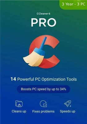 CCleaner Professional 2025 Key (3 Year / 3 PC) Windows