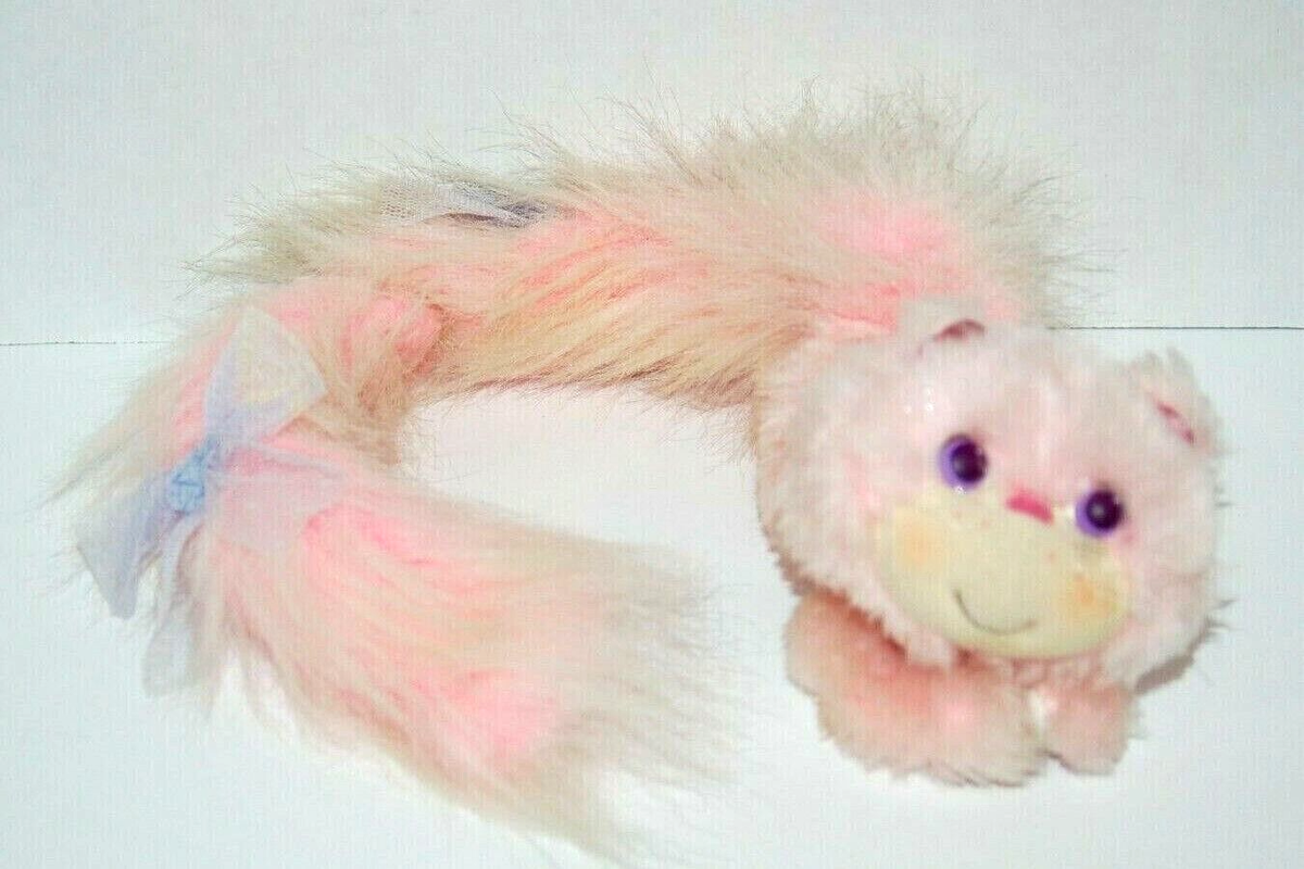 Kenner Furrever Friends Pink Cat Plush Vintage with Extra Tail