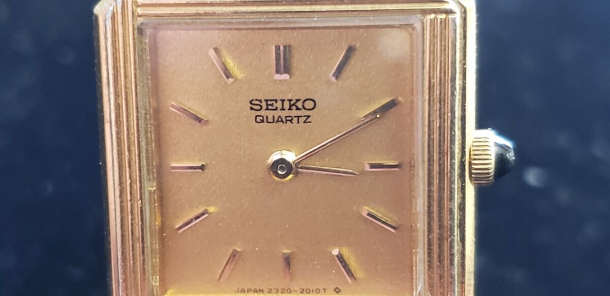 1980 vintage Seiko Ladies Gold tone quartz wristwatch, 2320 1980 vintage Seiko Ladies Gold tone quartz wristwatch, 2320