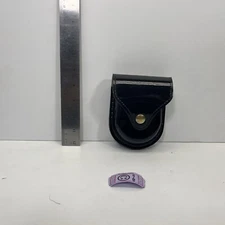 Jay-Pee 407C CLARINO BLACK CUFF CASE MOST CUFFS Fits 2 1/4 Belt Brass snap 4757