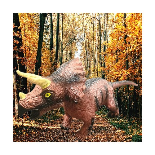 Dinosaur Toys Large Triceratops Realistic Hand-Painted Model 22 inch Jurassic... - Picture 6 of 6