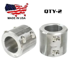 2 - Steel Universal Weld On Bar Clamp 1-1/4" Roll Cage Fabrication Mount 4 Bolt