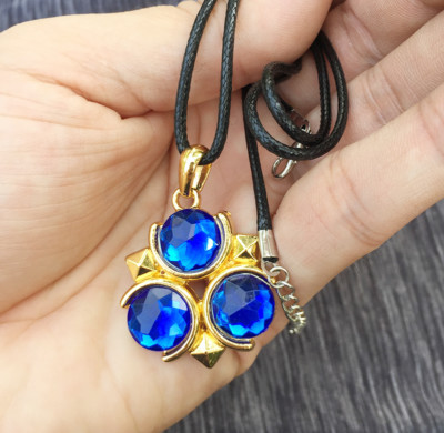 Zelda Kokiri's Emerald Zora's Sapphire Goron's Ruby necklace