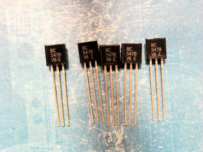 5 Stück  BC547B Transistor NPN 45V 100mA 0,1A TO92 Transistoren DIOTEC AG