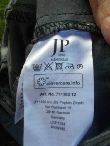 Short tyrolien coton gris délavé brodé feuilles Johann POPKEN w54 64 21SH11 - Imagen 12 de 12