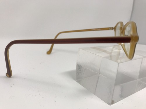 Cynthia Rowley Eyeglasses Cr20 Choc 48-19 Brown Yellow Italy G506 - 第 2/12 張圖片