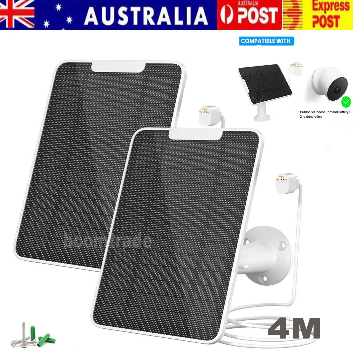 4W-10W 5V Solar Panel for Google Nest Camera Security Waterproof