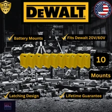10 Piece Combo Pack DeWALT 20V/60V Battery Mounts / Hangers / Holder