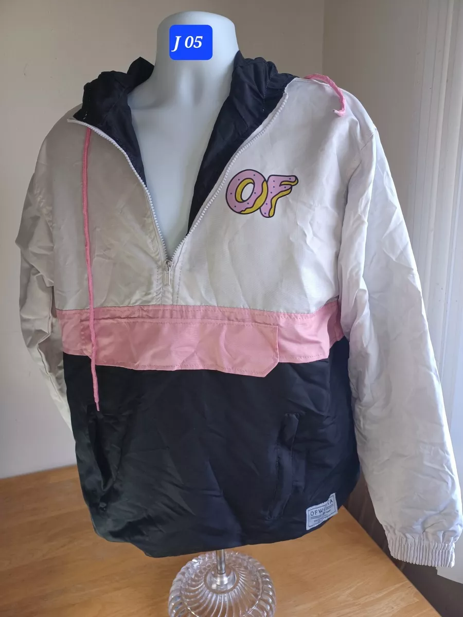 OFWGKTA hoodie pink black and white OF and It is new but it has defects