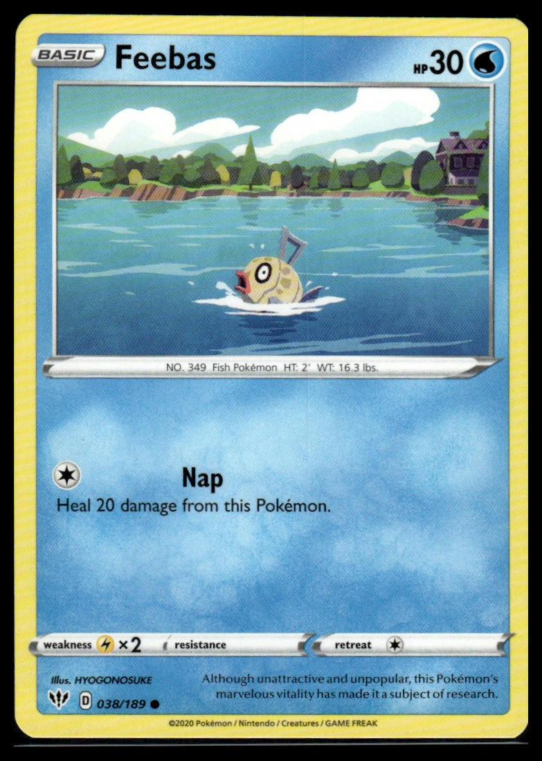 SWSH03: Darkness Ablaze #038/189 Feebas | eBay