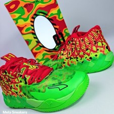 Puma MB.01 US 14 Men's Green Red Yellow Thermal Basketball LaMelo  310508 01 NIB