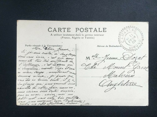 Carte Postale Ancienne 1905 CURSAN près CREON - Chateau de Cursan - Picture 2 of 2