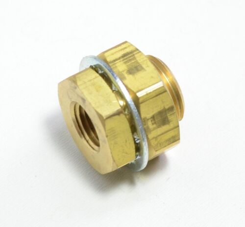 1/4" NPT x 31/32" Bulkhead Fitting Terminal Bolt Brass Female Short Air Fasparts - Picture 3 of 6