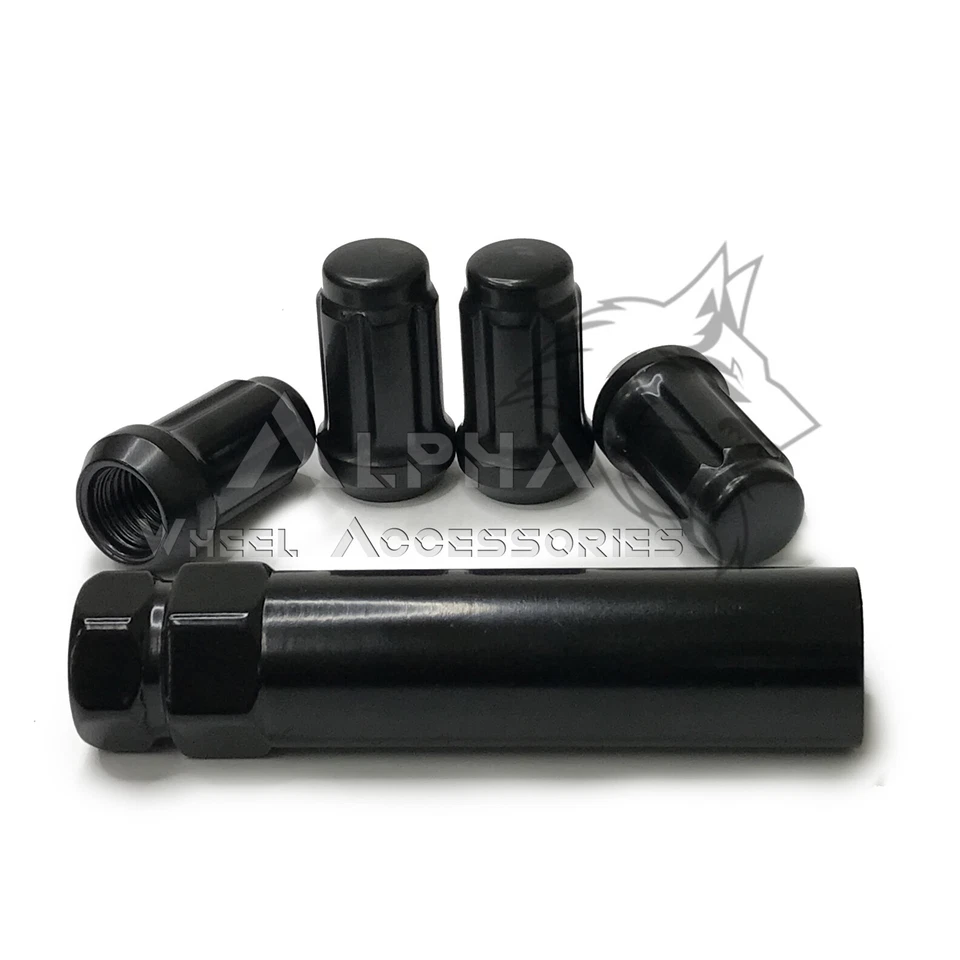 20 tuercas negras 6 estrías 1/2x20 para Ford Mustang Shelby GT 500 Boss 1964-2014 Foto 4 de 4