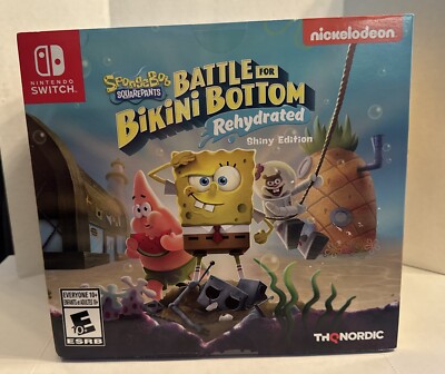 NEW Spongebob Squarepants Battle for Bikini Bottom Shiny Edition Nintendo Switch
