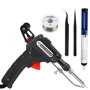 60W Kit de pistolet à souder Alimentation automatique de souder Outil de pistolet de soudage à soudre à main