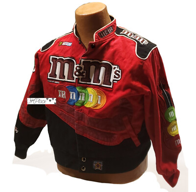JEFF HAMILTON CHASE M&M'S レーシングジャケット 4XL Vintage Jeff Hamilton JH Design Nascar M&M Jacket Red
