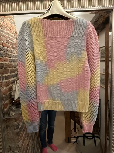LoveShackFancy Rosie Jumper Sweater pastel rainbow ombre XS fits to M, RRP $390 - Picture 3 of 13