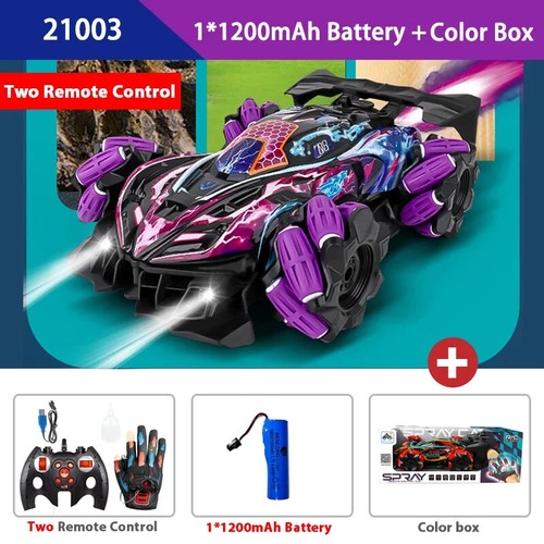 Drift RC Car with Led Lights Music 2.4G Glove Gesture Radio Remote Control Toys - Picture 28 of 31