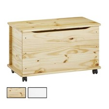 Truhe Aufbewahrung Spielzeug Kiste Kinder Box Kiefer massiv in weiss oder natur