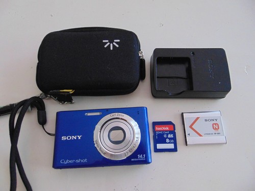 Sony Cyber-shot DSC-W330 14.1MP Digital Camera Complete Set-Works & Looks Great!