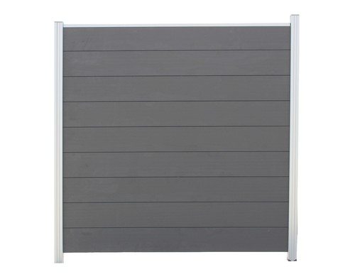 WPC Sichtschutz Zaun Windschutz System Abschlussprofil anthrazit 90X183cm* - Bild 2 von 9