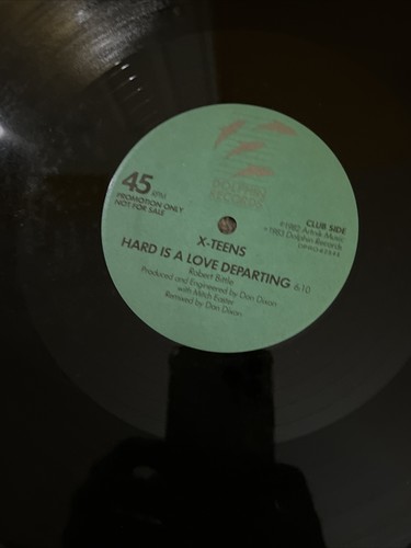 X-TEENS RADIO SAMPLER AND CLUB REMIX 12" ORIG '83 DOLPHIN ART ROCK NEW WAVE VG+ - Picture 3 of 9