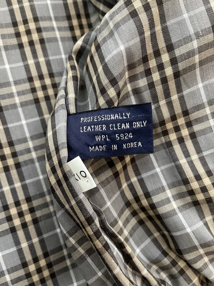 Towncraft винтажная кожаная куртка большой L 90-х желтовато-коричневый бежевый мужской - Изображение 2 из 4