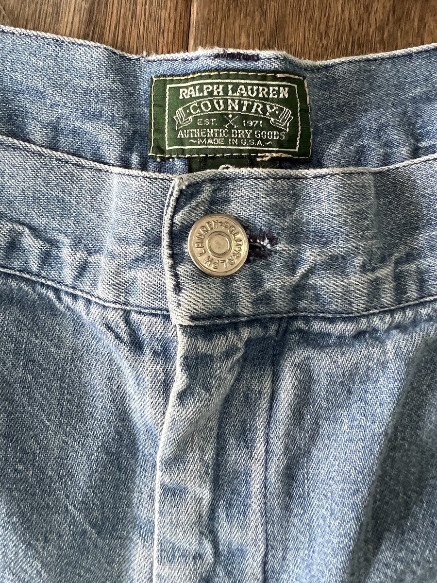 Vintage Polo Ralph Lauren Country pleated High WaistMom Shorts 