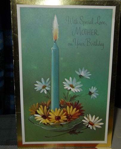VINTAGE TO Mother * BIRTHDAY with special Love NORCROSS circa1970
