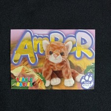 TY Beanie Babies BBOC Card Series 3 Common Amber the Cat