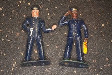 Dime Store Figure Barclay Manoil B160 B161 Porter and Train Conductor