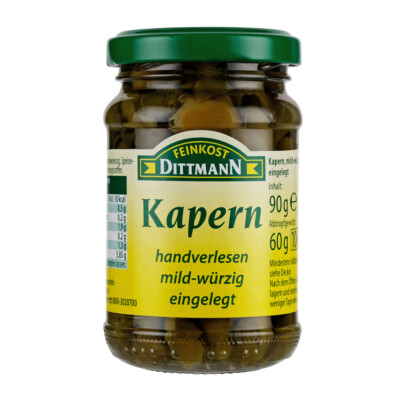 Feinkost Dittmann Kapern mild würzig eingelegt  ATG 60g Glas 90 g