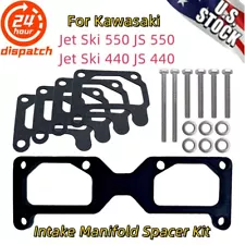 US For Kawasaki JS440 Jet Ski 550 SX  Intake Manifold Spacer Kit 46/44mm Carb