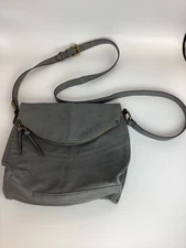 Sonoma Black Faux Leather Flap Fold Over Crossbody Purse Lots Of Storage