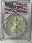 1989 WTC Ground Zero Recovery $1 Silver Eagle PCGS Gem Uncirculated NearPerfect!